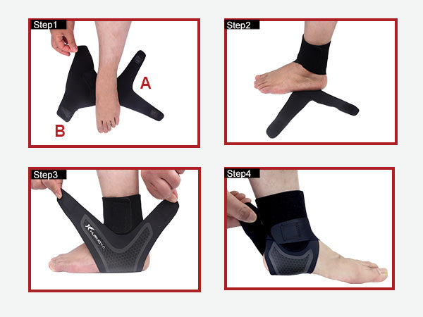 Ankle Brace for Achilles Tendonitis Relief (1 Pair) A06
