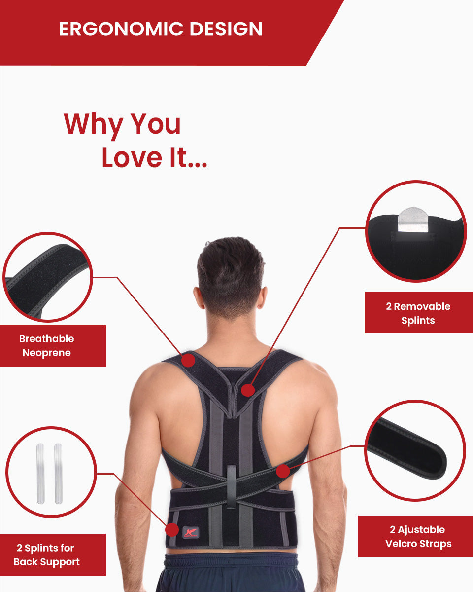 Back Brace Posture Corrector & Pain Relief B04