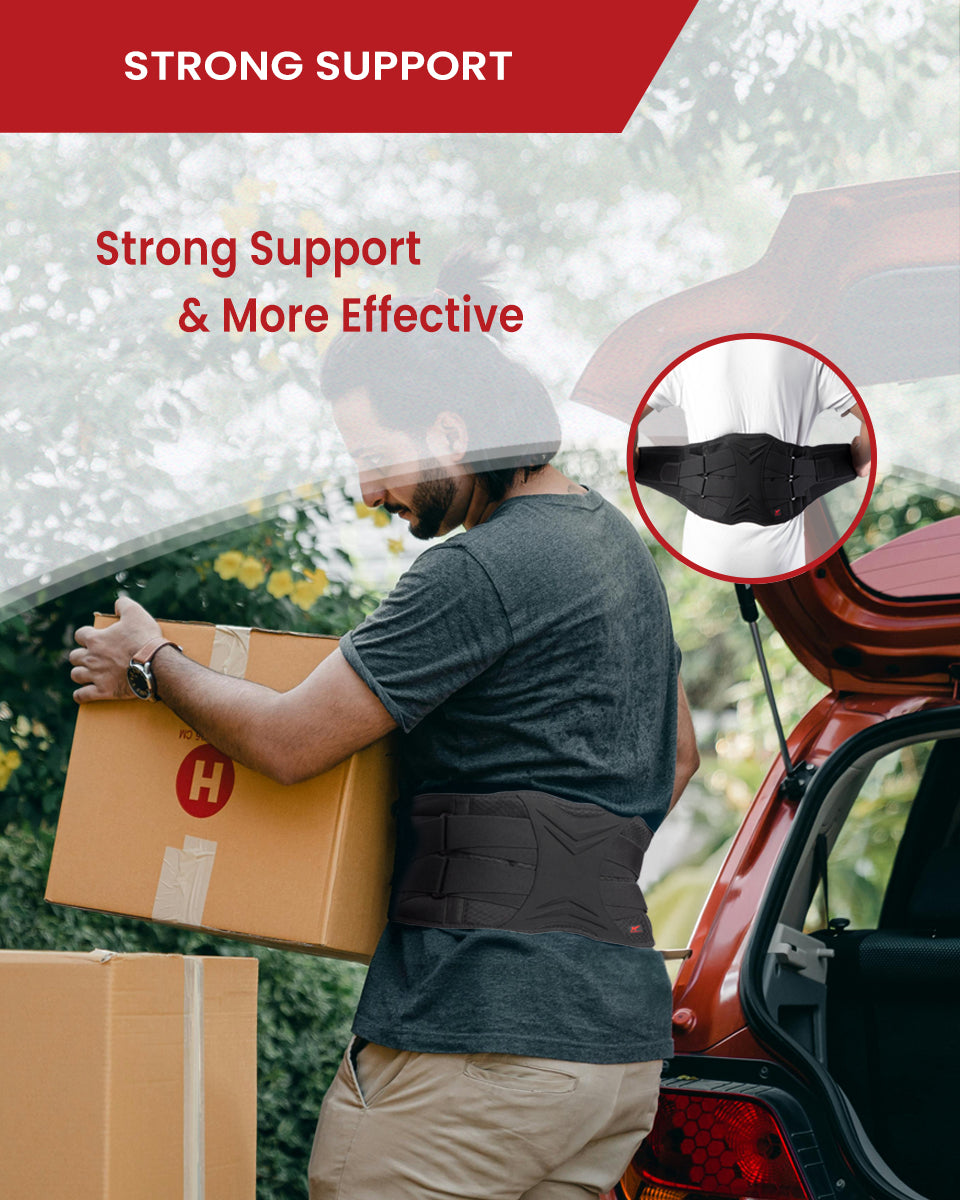 Back Brace Adjustable for Lower Back Pain Relief B05