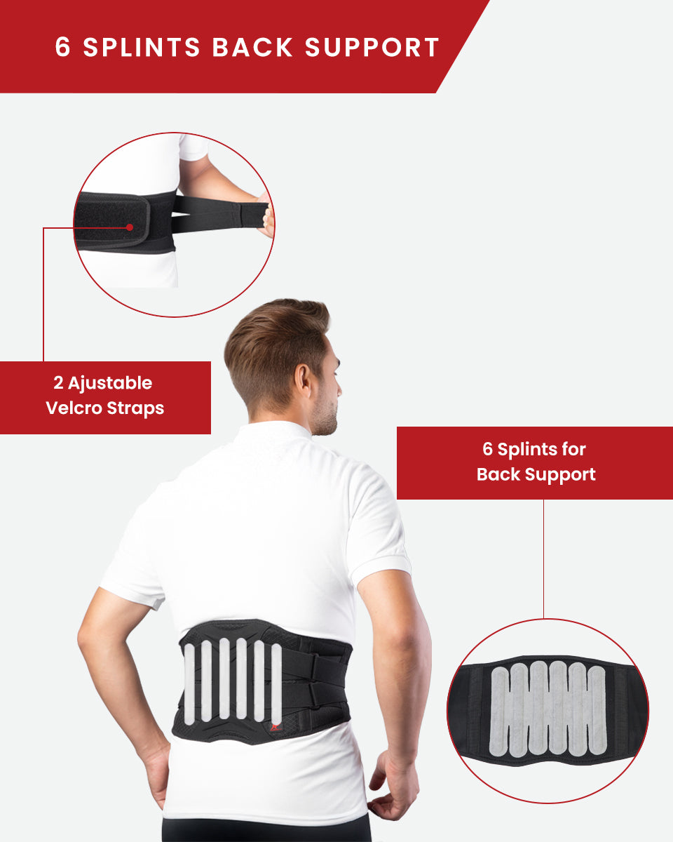 Back Brace Adjustable for Lower Back Pain Relief B05