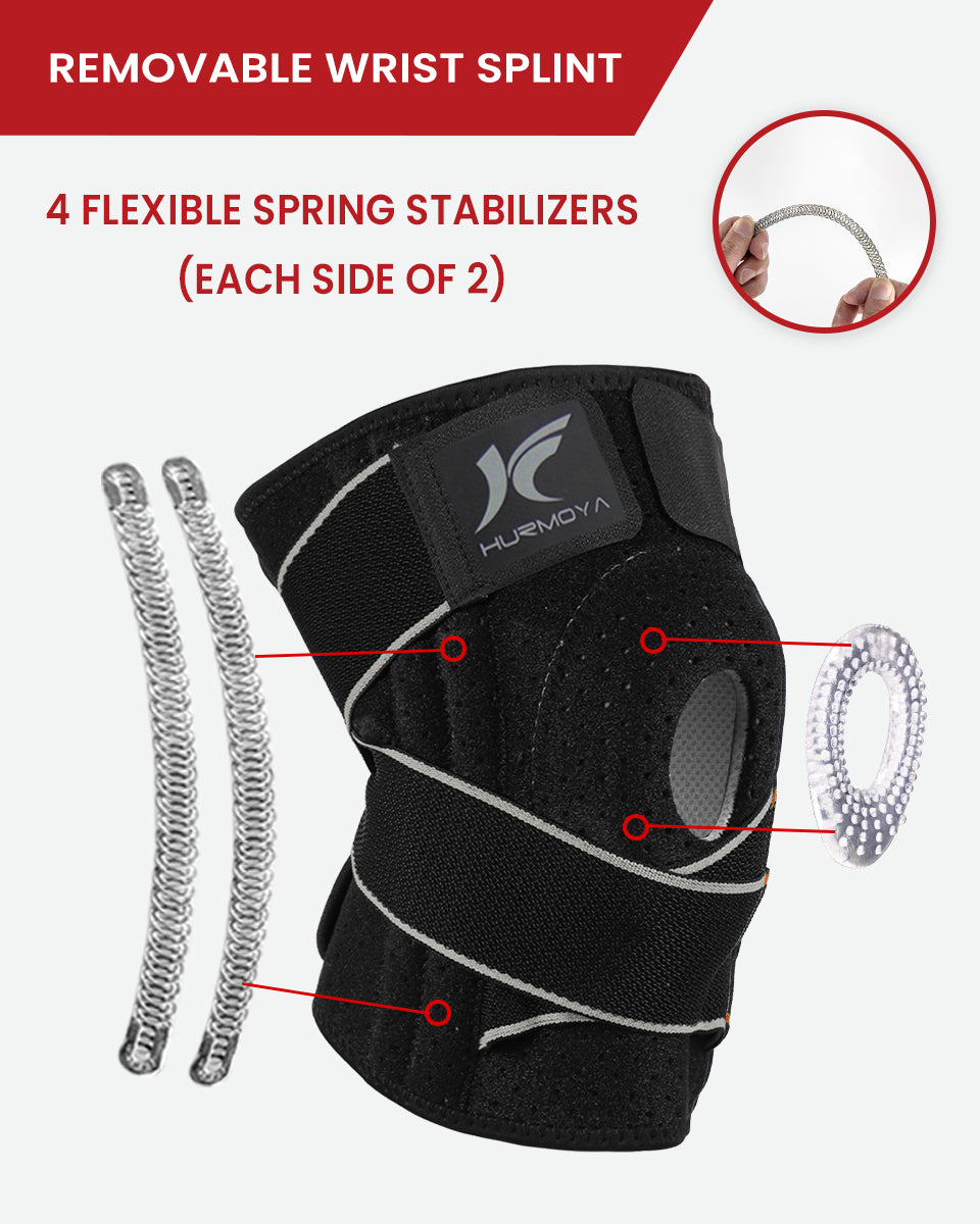Knee Brace with Patella Gel Pad & Side Stabilizers K02