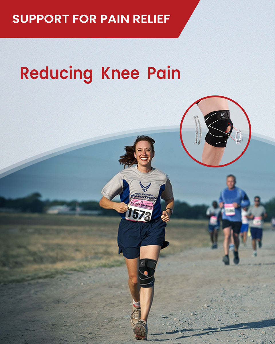 Knee Brace with Patella Gel Pad & Side Stabilizers K02