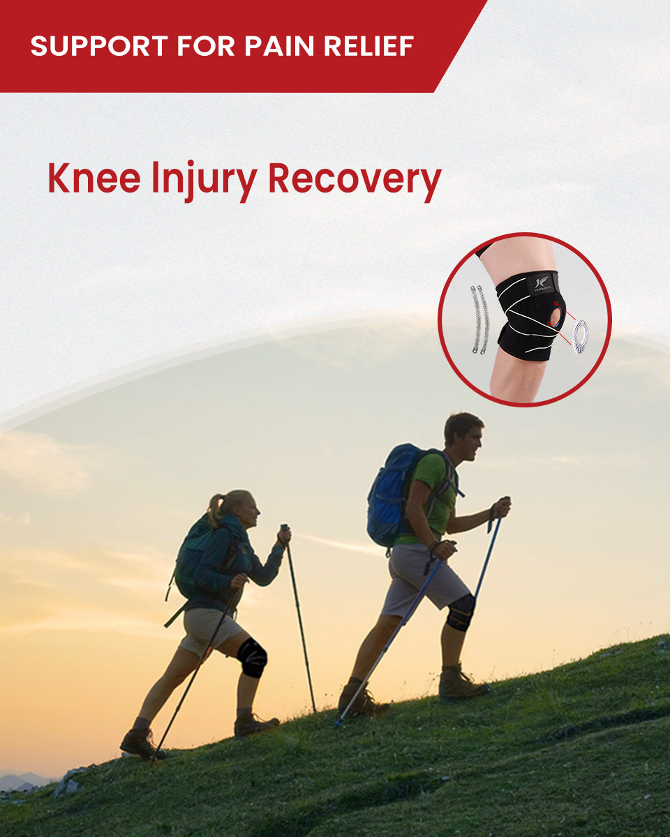 Knee Brace with Patella Gel Pad & Side Stabilizers K02