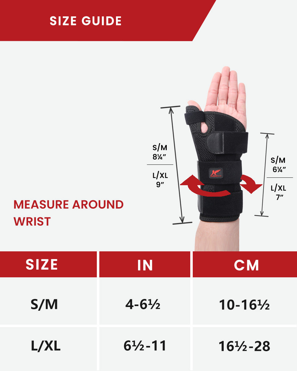 Hurmoya Wrist Brace Thumb Spica Splint Support W11