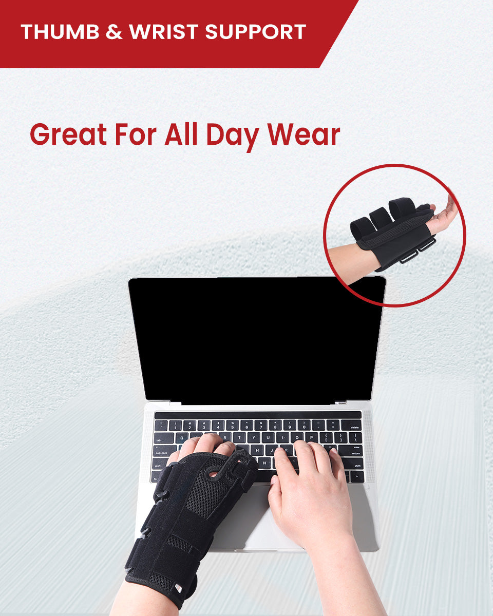 Hurmoya Wrist Brace Thumb Spica Splint Support W11