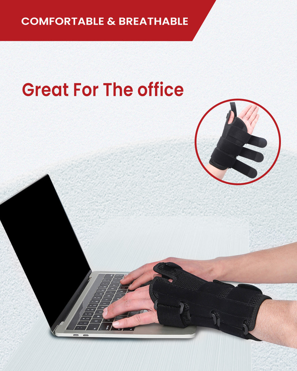 Hurmoya Wrist Brace Thumb Spica Splint Support W11