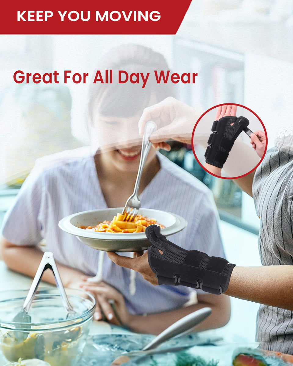 Hurmoya Wrist Brace Thumb Spica Splint Support W11