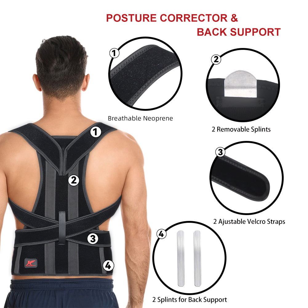 Back Brace Posture Corrector for Women and Men Back Pain Relief – Hurmoya